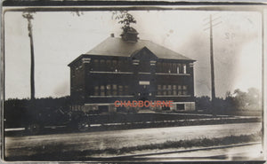 1921 photo postcard of school SW Ontario 1921