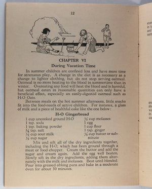 1922 Recipe booklet H-O Cereal Company Buffalo N.Y