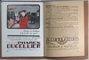 @1922 Brochure Paris Circulation – conseil pour conducteurs + publicités
