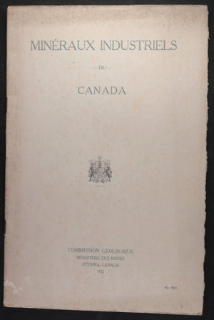 1922 government pamphlet ‘Industrial Minerals of Canada’ (French)
