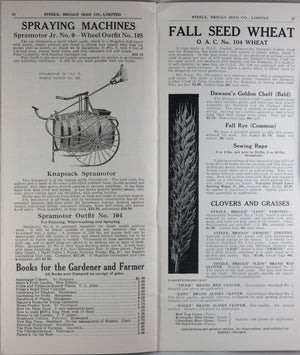 1923 Autumn Catalogue for Plants, Bulbs, & Seeds, Toronto Canada