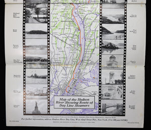 1923 Hudson River Day Line - 'Travelogue on the HUDSON RIVER'