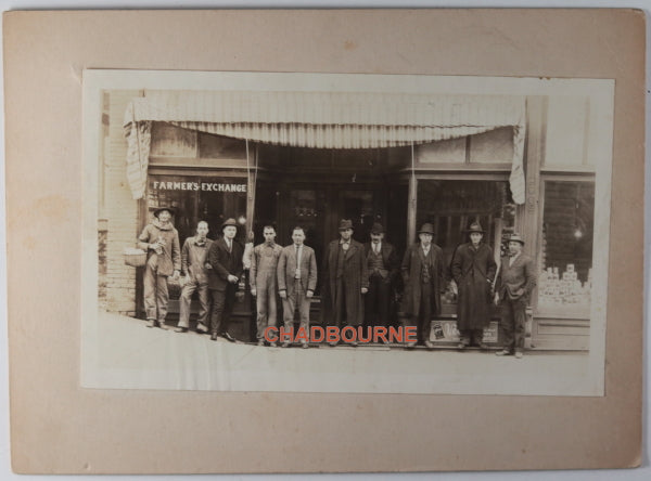 1923 photo of Farmers Exchange, Fayetteville Arkansas