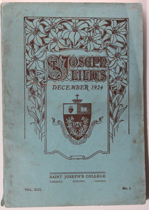 1924-25 Toronto two ‘St Joseph Lilies’ magazines St Joseph College