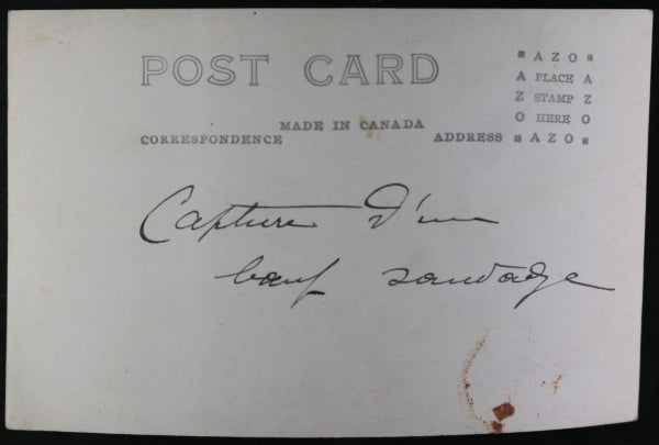 1924 Canada Calgary Stampede photo postcard cowboy chasing down steer