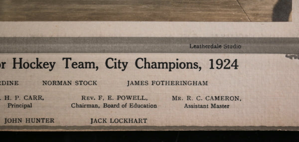 1924 Toronto, photo of Winchester St School Junior Hockey Champs