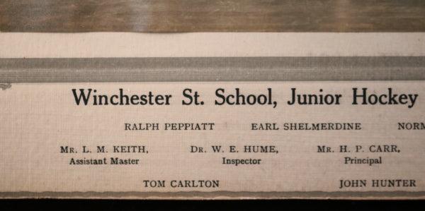 1924 Toronto, photo of Winchester St School Junior Hockey Champs