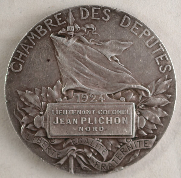 Médaille Argent Assemblée Nationale 1951 – Bazor, Avec Boîte, Excellent état