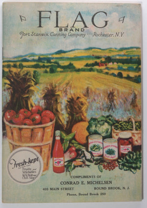1925 USA NY recipe book Flag brand canned fruits and vegetables