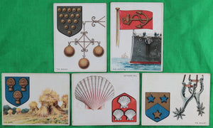 1925 Imperial Tobacco cards, set #C16 ‘Heraldic Signs’