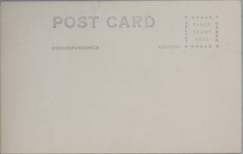 1927-28 Photo postcard Mexican man on bicycle taxi with two passengers