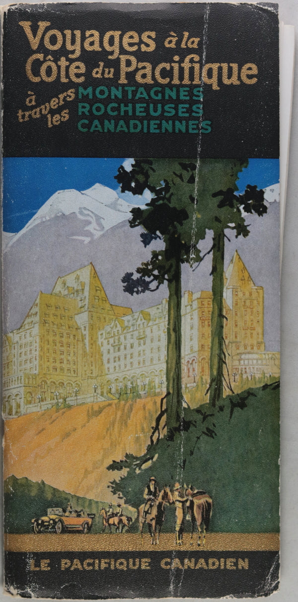 1927 pamphlet ‘Voyages à la Cote Pacifique à travers les Rocheuses’