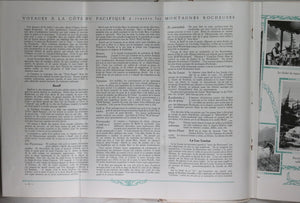 1927 pamphlet ‘Voyages à la Cote Pacifique à travers les Rocheuses’
