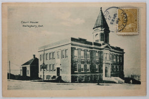 1927 postcard Court House Haileybury Ontario Canada
