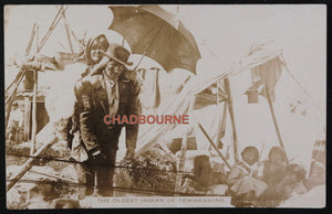1929 Ville Marie Québec carte postale photo vieille amérindienne