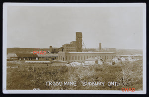 @1930s RPPC photo postcard Frood Mine Sudbury Canada