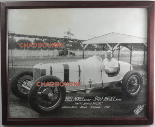 1931 photo American racecar driver Billy Arnold 'Hartz Arnold Special'