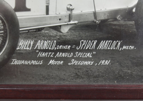 1931 photo American racecar driver Billy Arnold 'Hartz Arnold Special'