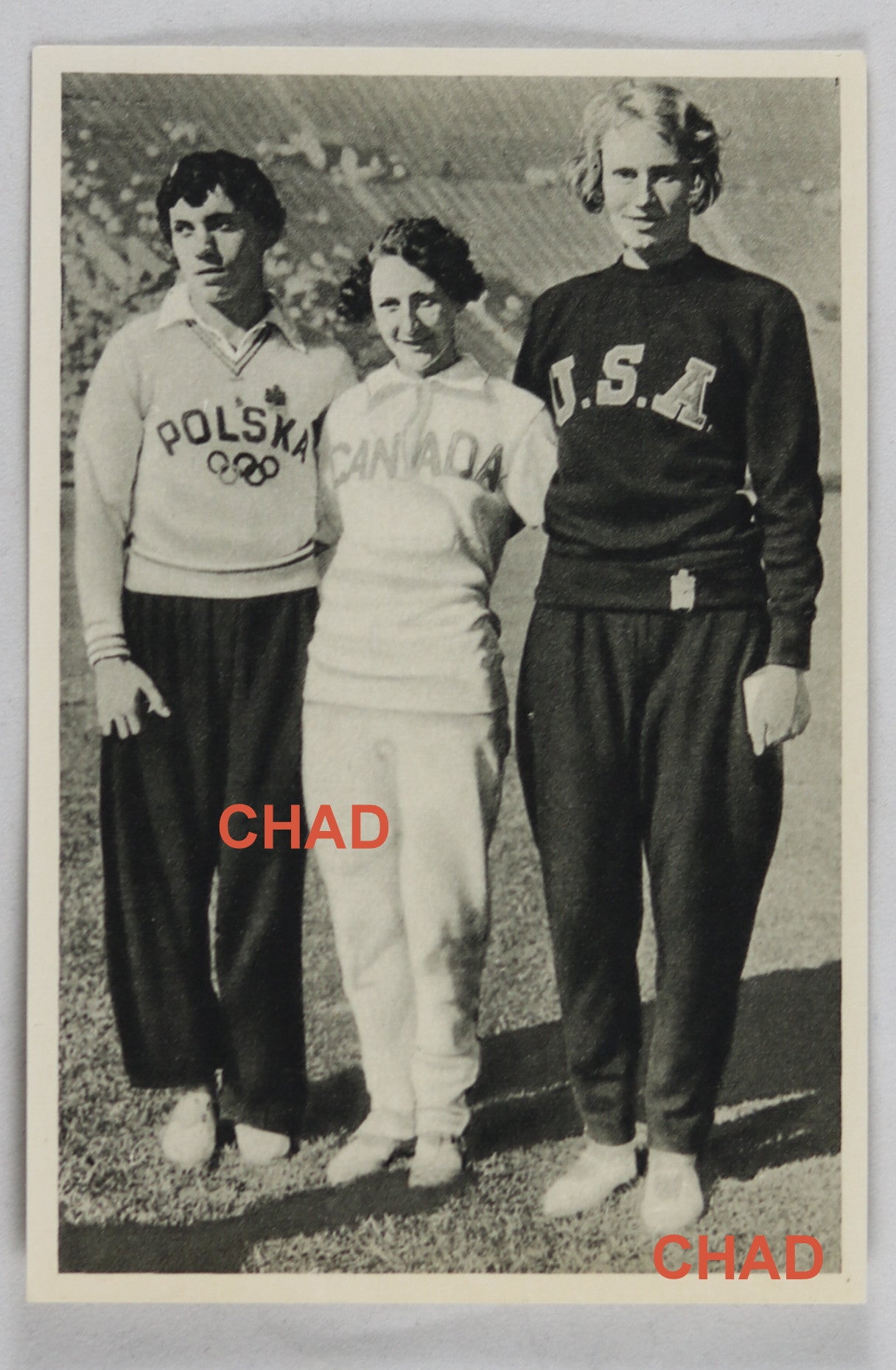 1932 Summer Olympics, photo 'three fastest women in the world'