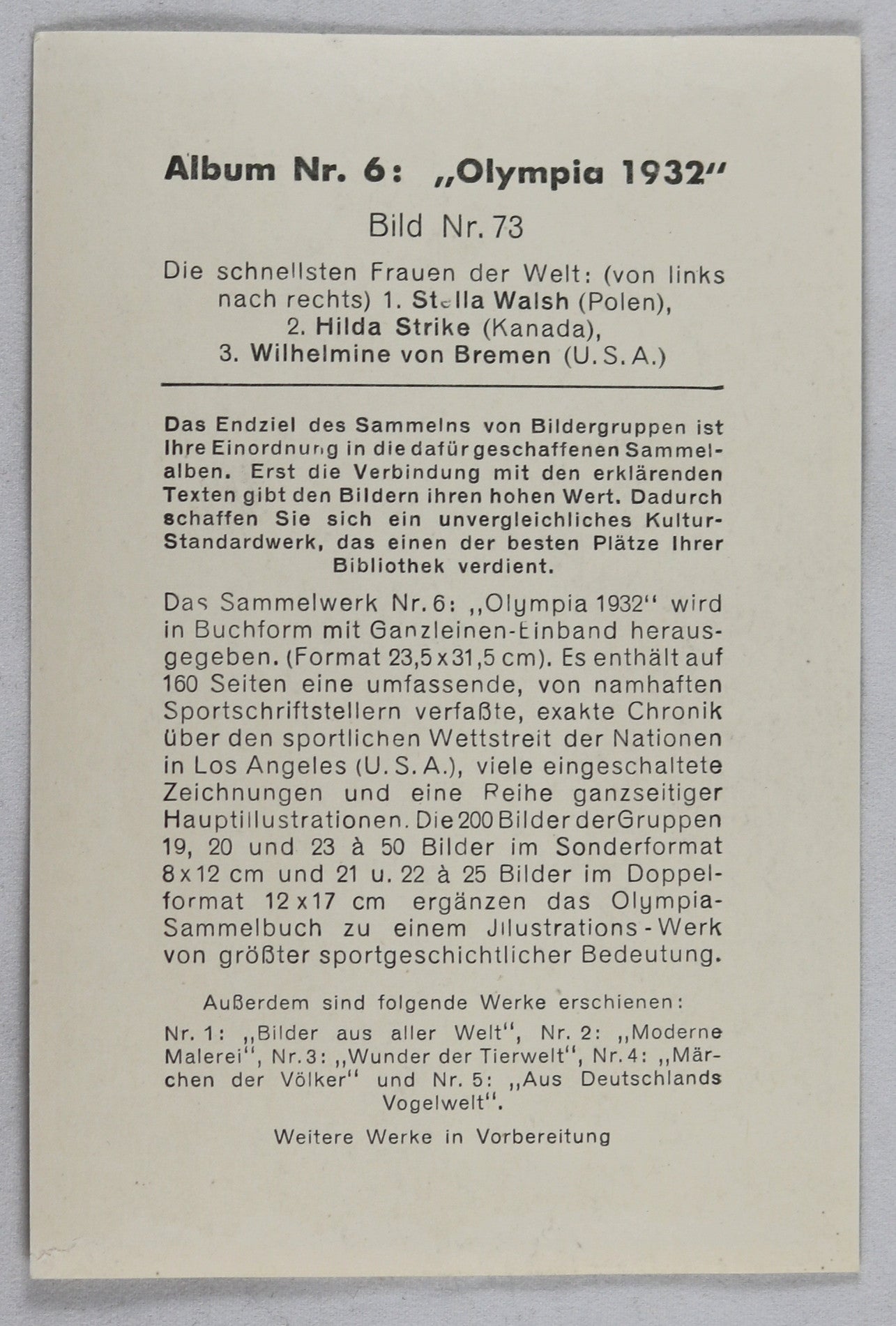 1932 Summer Olympics, photo 'three fastest women in the world'