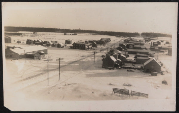 1933 Macamic (Abitibi) Québec Canada carte photo, prospecteur d’or