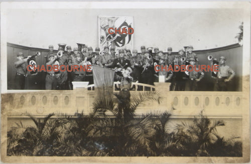 1933 Germany photo postcard Nazi musical band performing