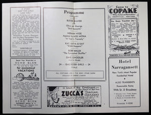 1933 NYC Roxy Theatre Programme Review pamphlet