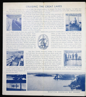 1933 Tour Brochure to Niagara Falls, Great Lakes, Chicago World’s Fair