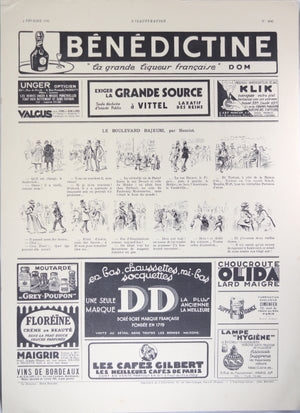 1933 publicité pour Chocolat Menier, magazine L'Illustration