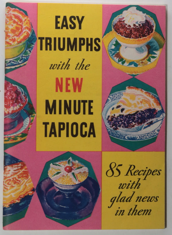 1934 USA cookbook New Minute Tapioca 85 recipes