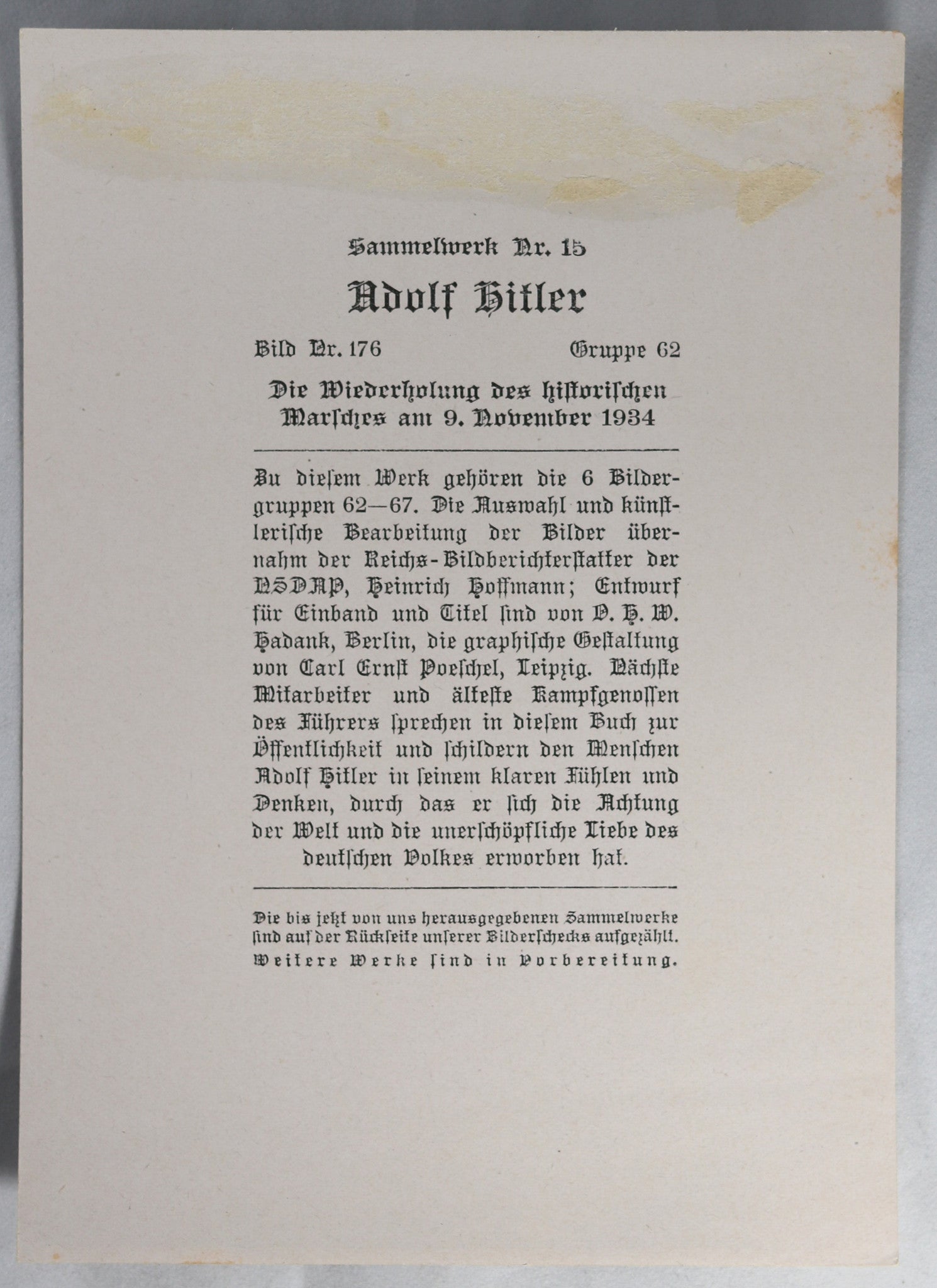 1934 German propaganda photo - Nuremberg historic march