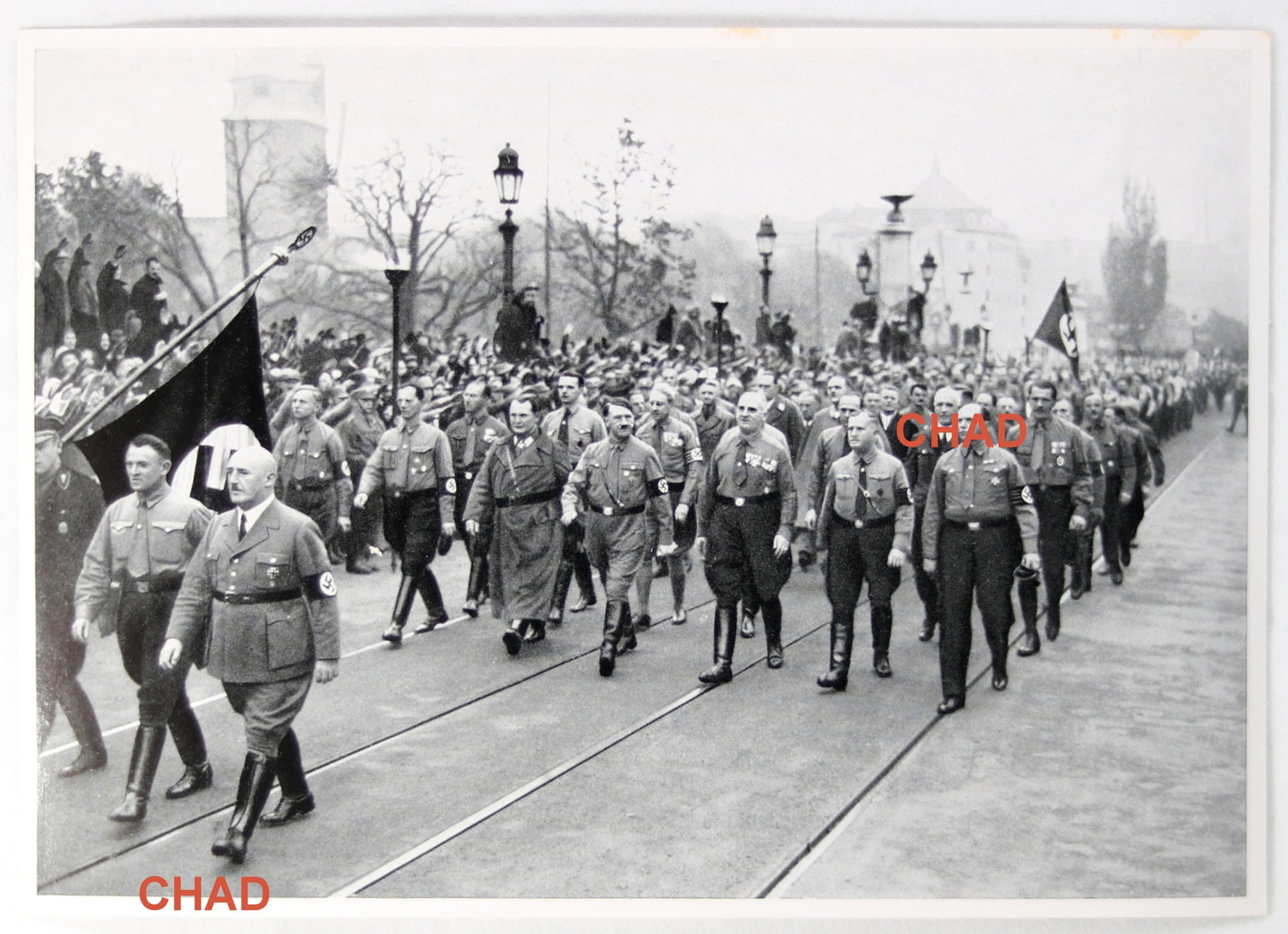 1934 German propaganda photo - Nuremberg historic march