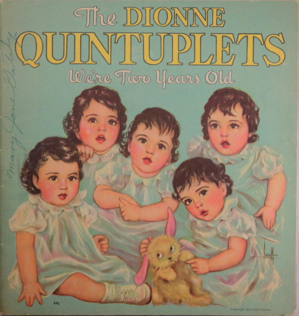 1935/36 two books related to Dionne Quintuplets (Canada)