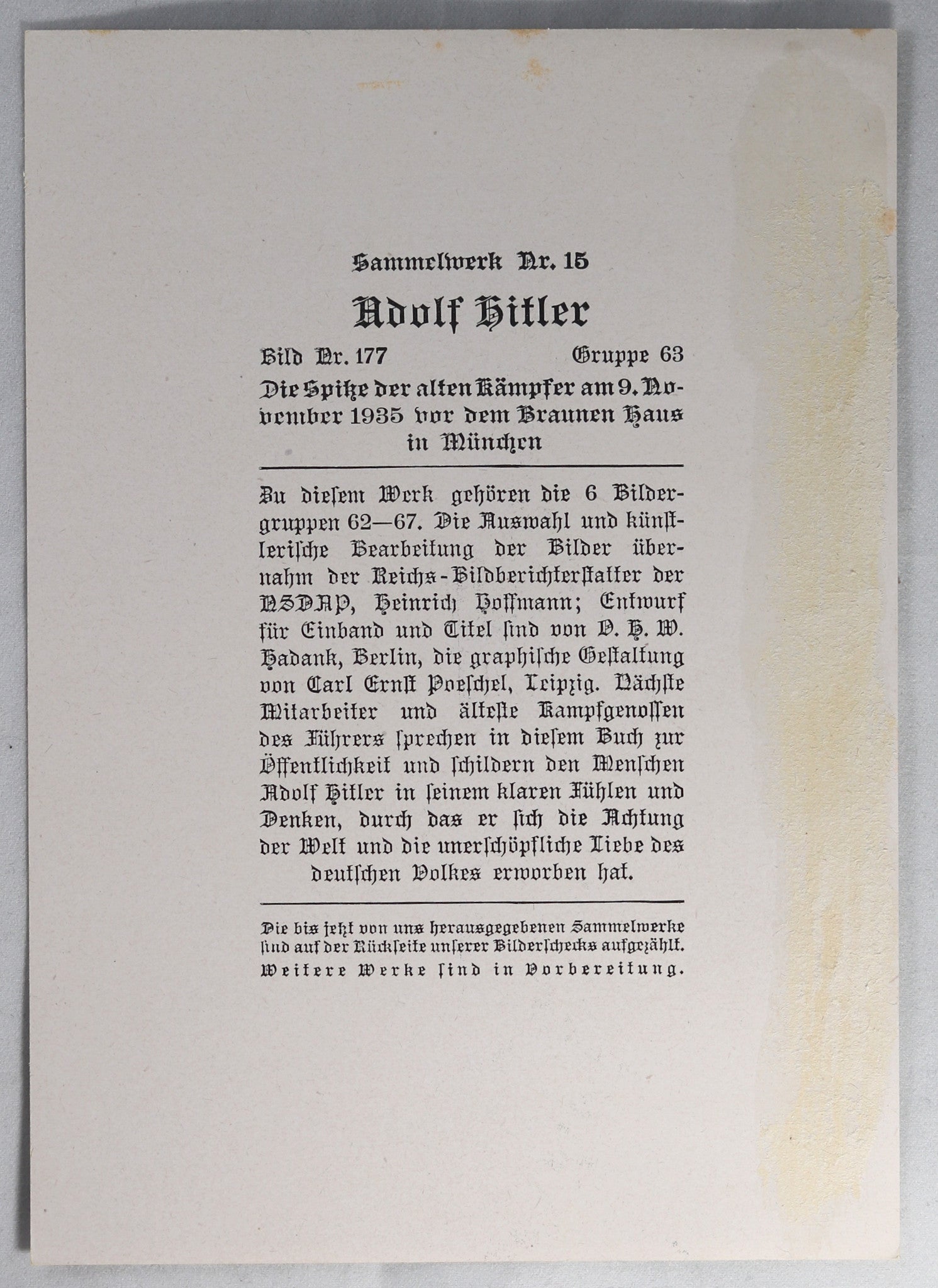 1935 German propaganda photo - march of Old Fighters Munich
