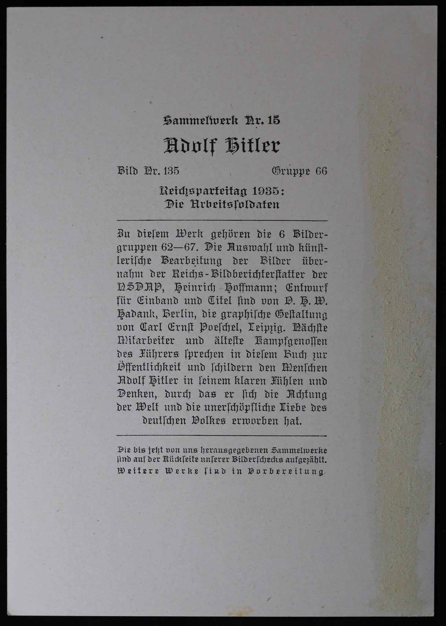 1935 German propaganda photo Hitler rally Nuremberg