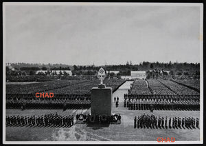1935 German propaganda photograph Hitler labor rally