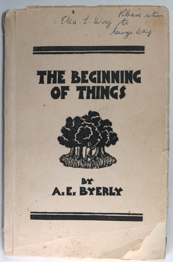 1935 book ‘The Beginning of Things’ by Byerly (Ontario History)