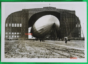 @1935 photo LZ127 Graf Zeppelin exiting hangar Lakehurst NJ