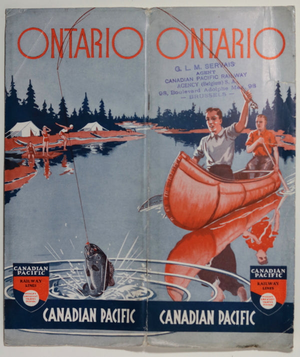 1936 Canadian Pacific tourism pamphlet for Ontario