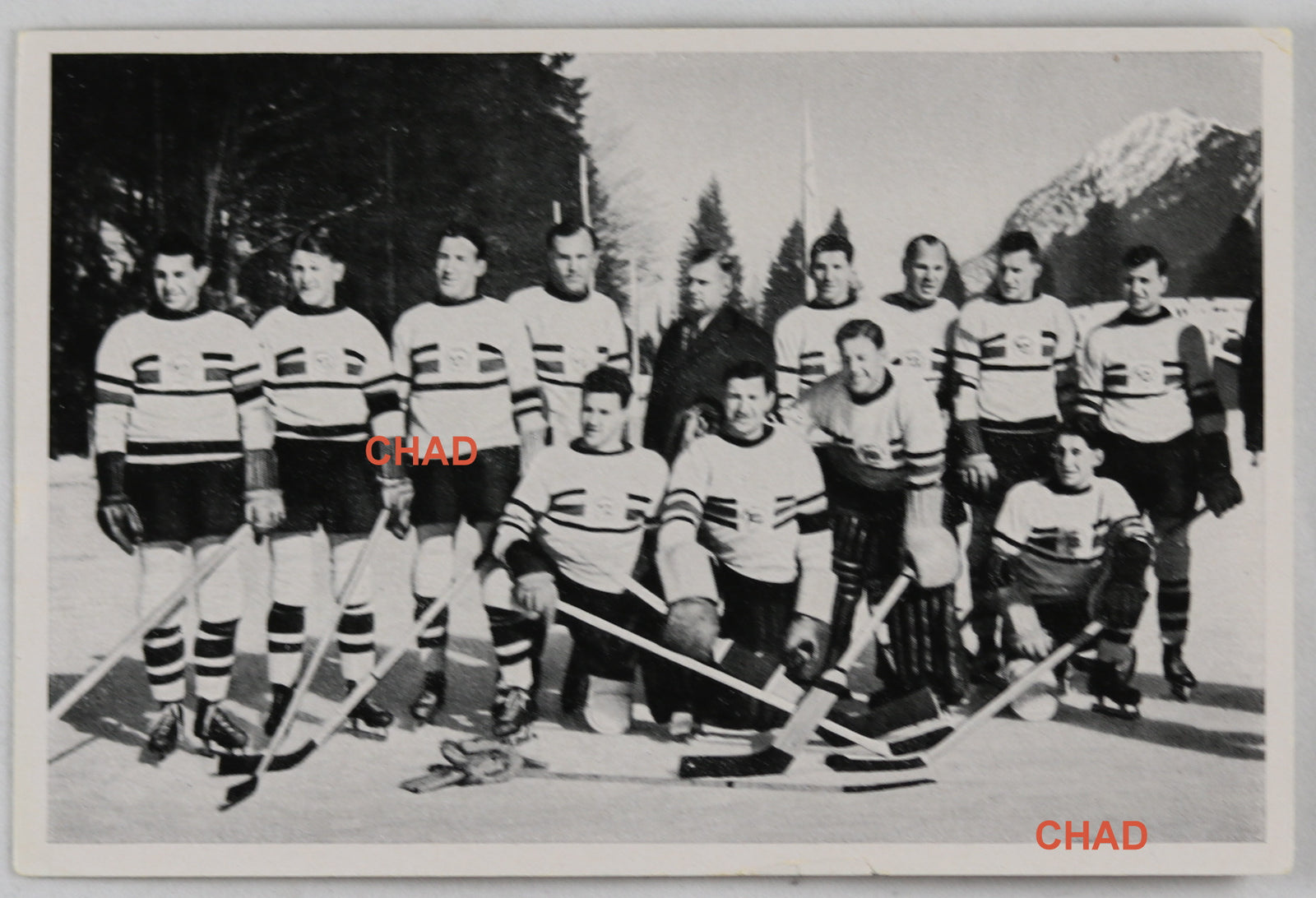 1936 German Winter Olympics, photo of British hockey team