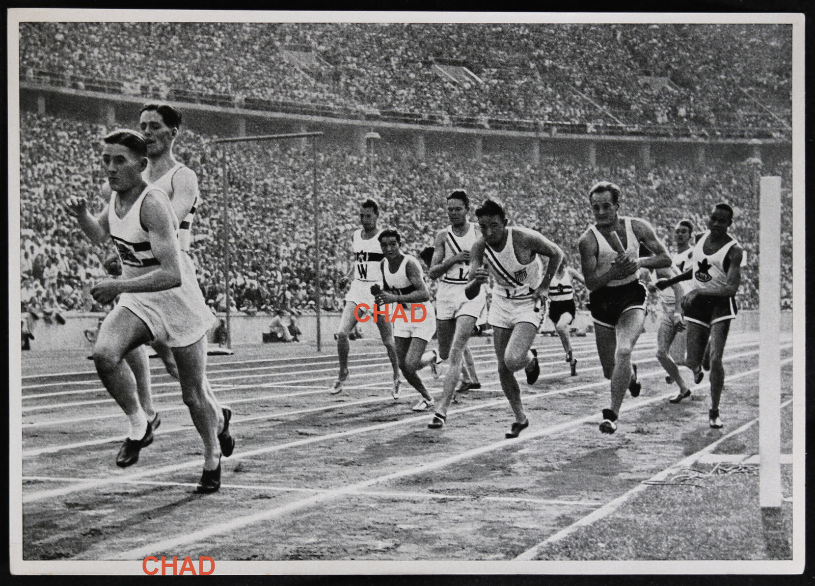 1936 Winter Olympics, photo 4 X 400m relay race