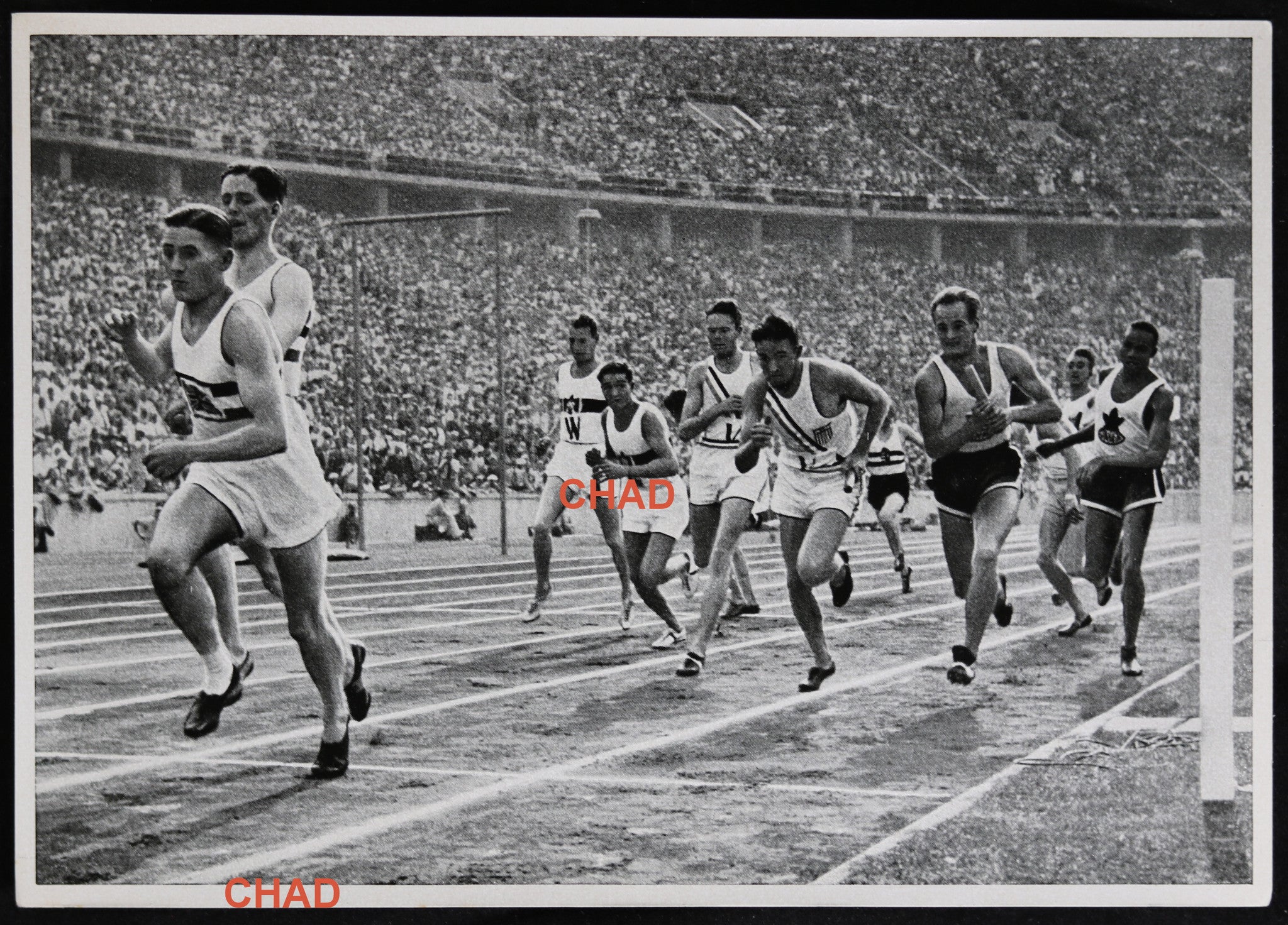 1936 Winter Olympics, photo 4 X 400m relay race 1936 Winter Olympics, photo 4 X 400m relay race