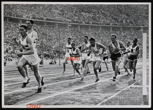 1936 Winter Olympics, photo 4 X 400m relay race