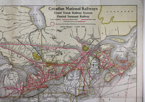 1936 pamphlet Canadian National Tourist’s Map of Canada