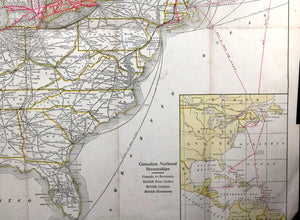 1936 pamphlet Canadian National Tourist’s Map of Canada