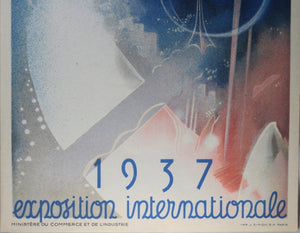 1937 affichette ‘Exposition Internationale Paris’