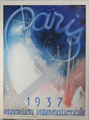 1937 affichette ‘Exposition Internationale Paris’