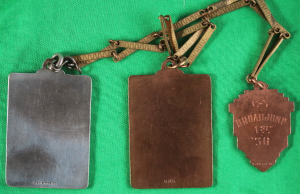 1938 set of three medals Boy’s District Meet, Ontario Athletic Commission