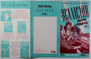 1941 advertising RCA Victor Auto Radio flyer