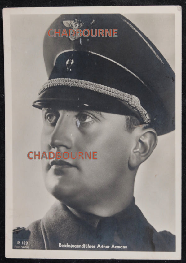 1941 propaganda postcard Germany, Arthur Axmann (Hitler Youth)